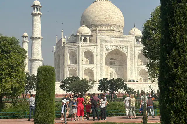 taj mahal, side, agra