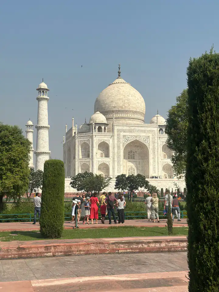 taj mahal, side, agra